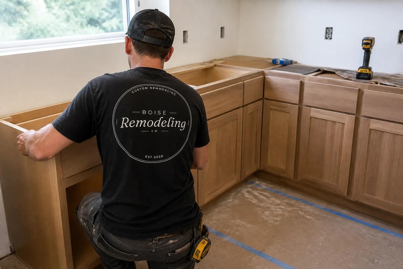New home under construction in the Treasure Valley with the Boise Construction Co team on site